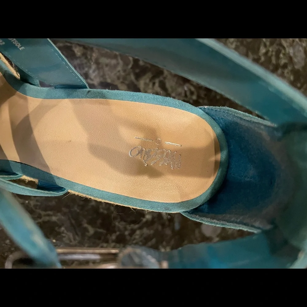 PERFECT Turquoise Espadrilles Wedge